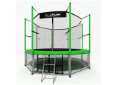 Батут i-Jump Classic Light 10ft с лестницей зеленый