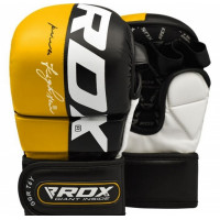 Перчатки тренировочные RDX Grappling T6 Plus GGR-T6Y+ желтый