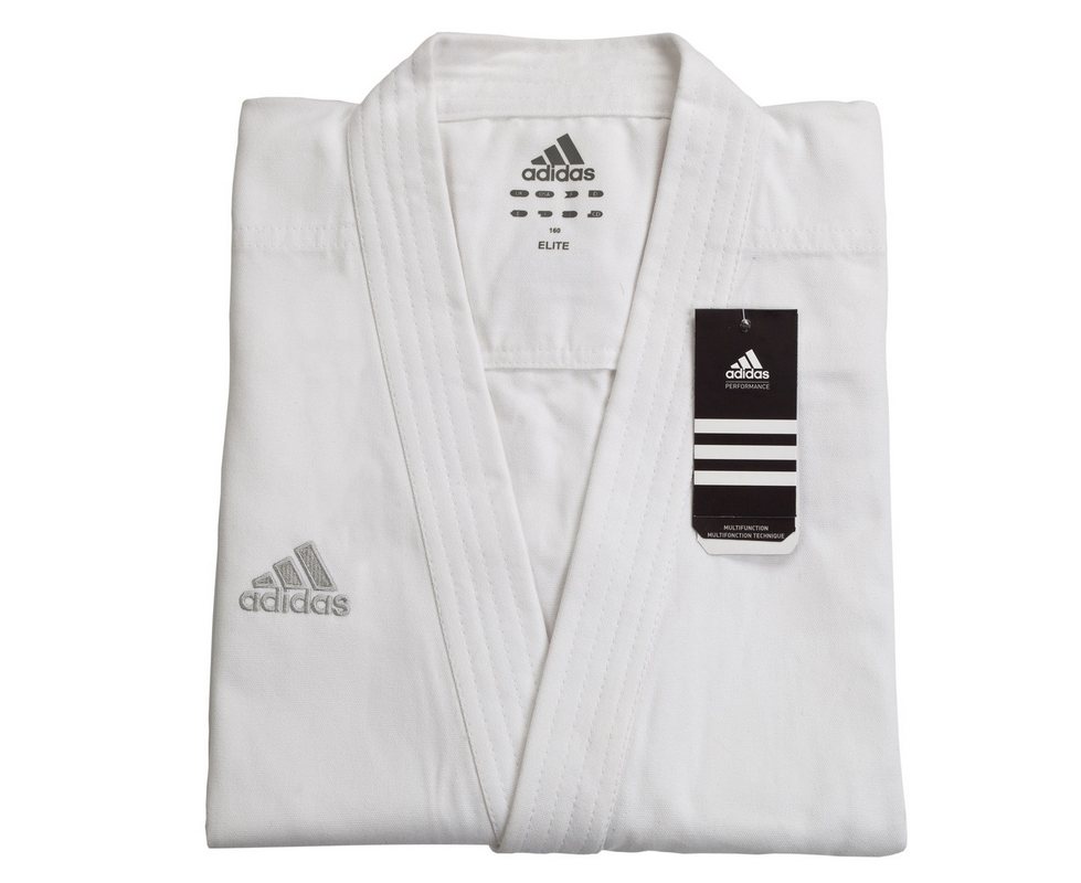 Кимоно для карате подростковое Adidas Elite European Cut WKF белое 979_800