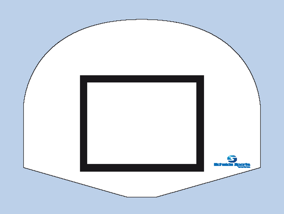 Щит баскетбольный из фибергласа 120х90 см, толщиной 24 мм Schelde 1611872 910-S6.S2005 929_700