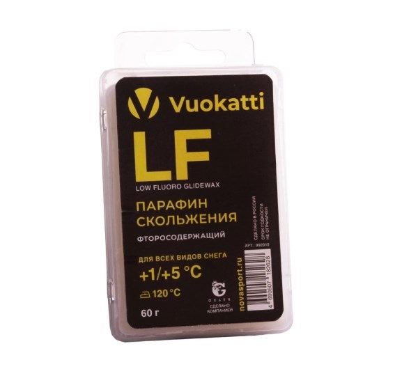 Парафин Vuokatti LF +1°С/+5°С Для всех типов снега 60г 567_563