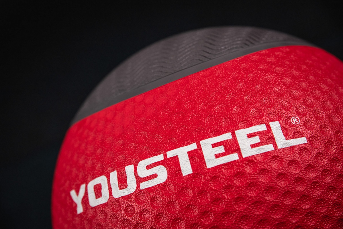 Медицинбол резиновый 6KG YouSteel 28,6см 1197_800