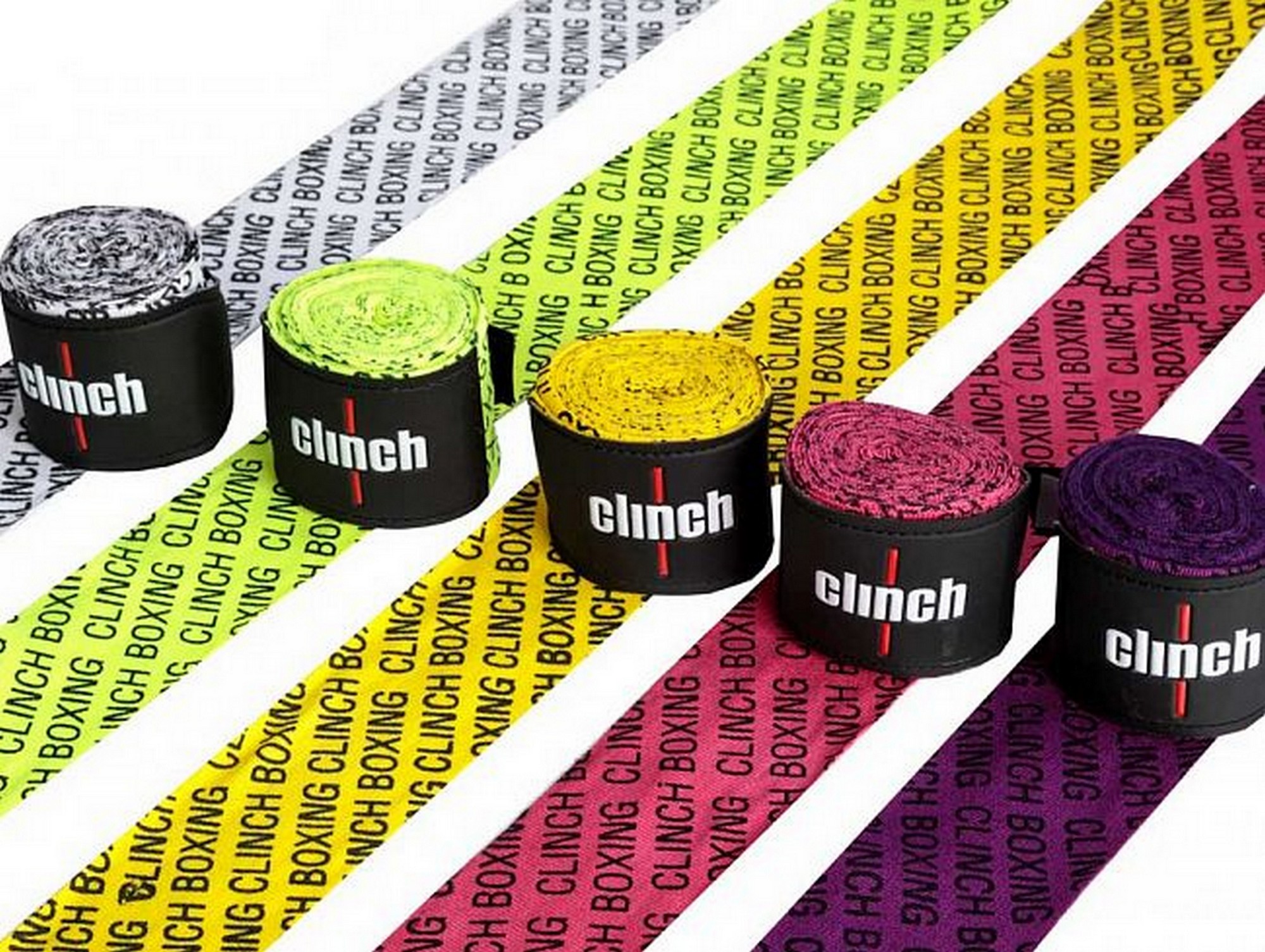 Бинты эластичные Clinch Boxing Crepe Bandage Tech Fix C140 белый 2000_1505